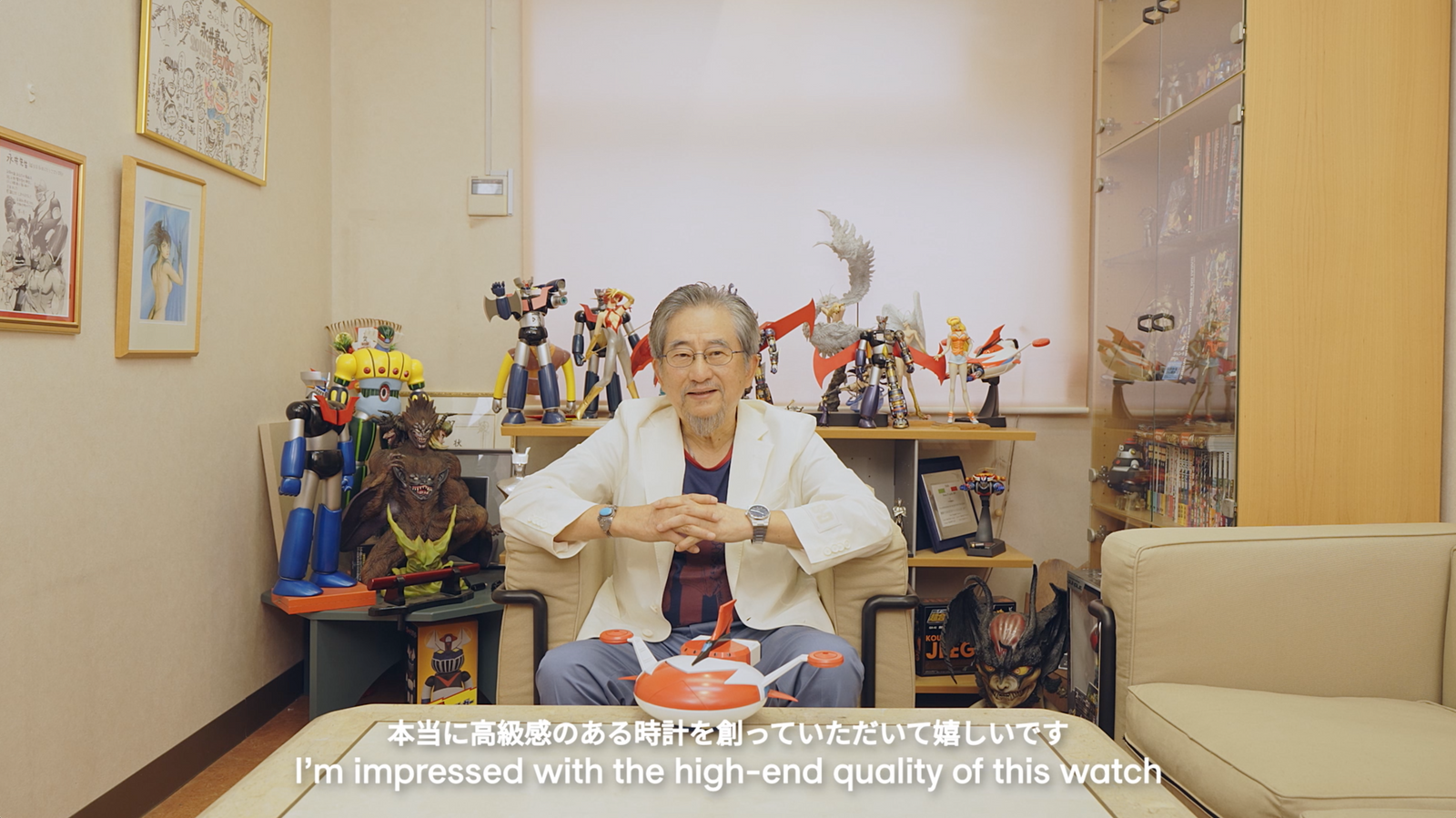 Go Nagai, author of Grendizer, discovers the PRX UFO Robot Grendizer