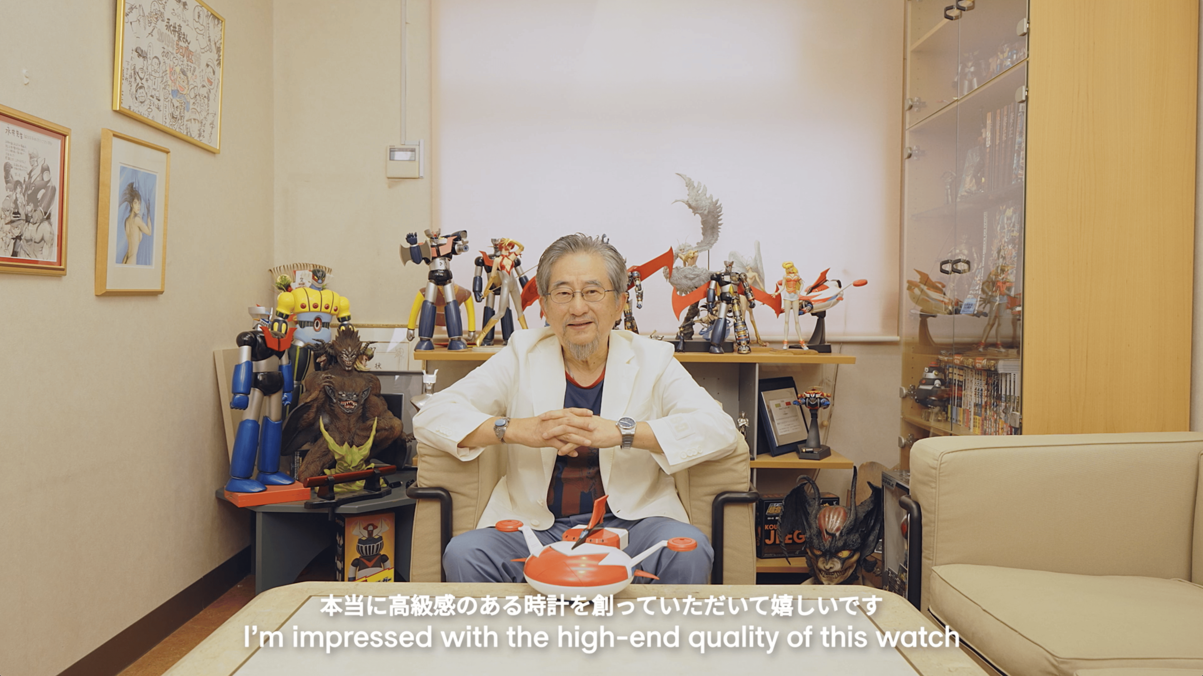 Go Nagai, author of Grendizer, discovers the PRX UFO Robot Grendizer