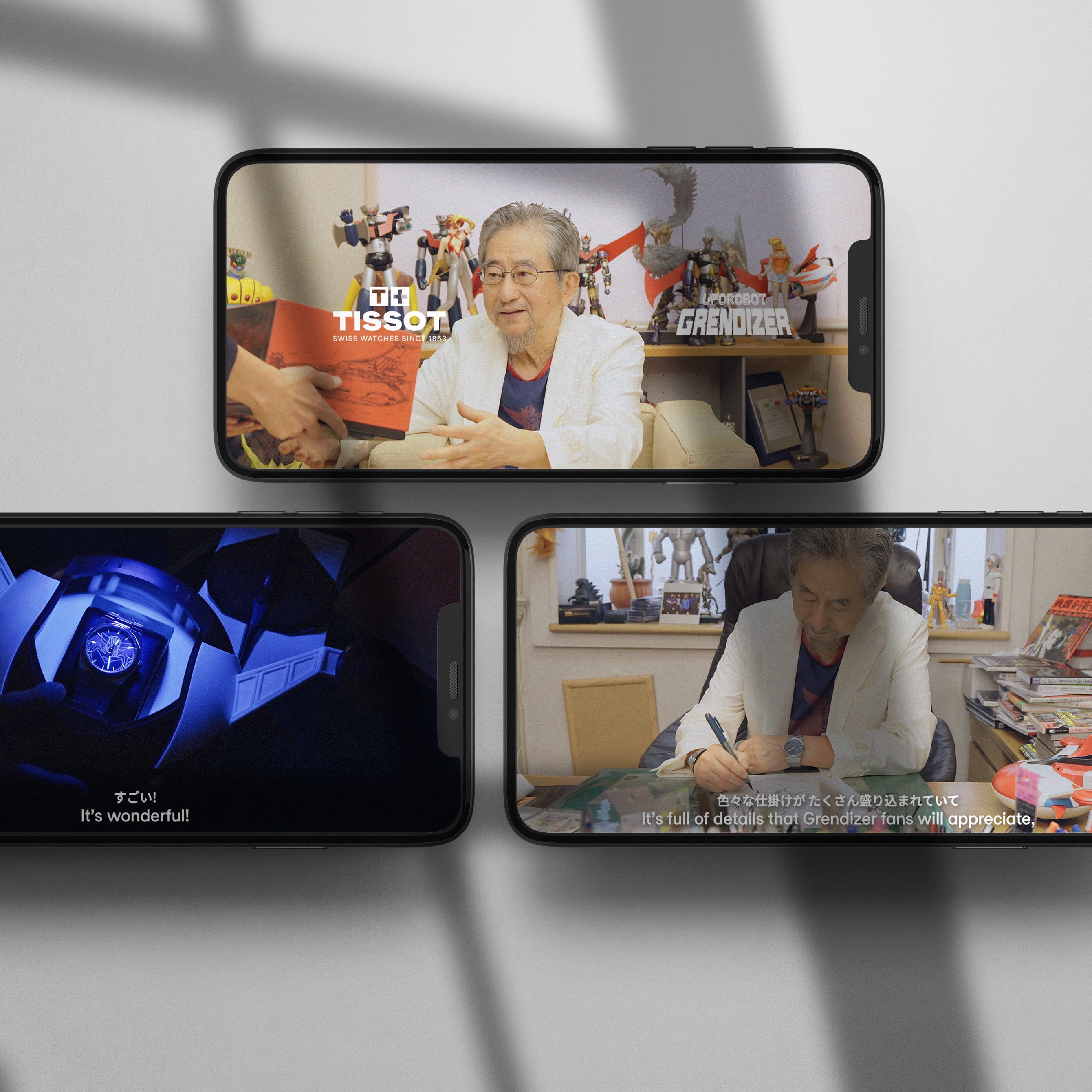 Go Nagai, author of Grendizer, discovers the PRX UFO Robot Grendizer