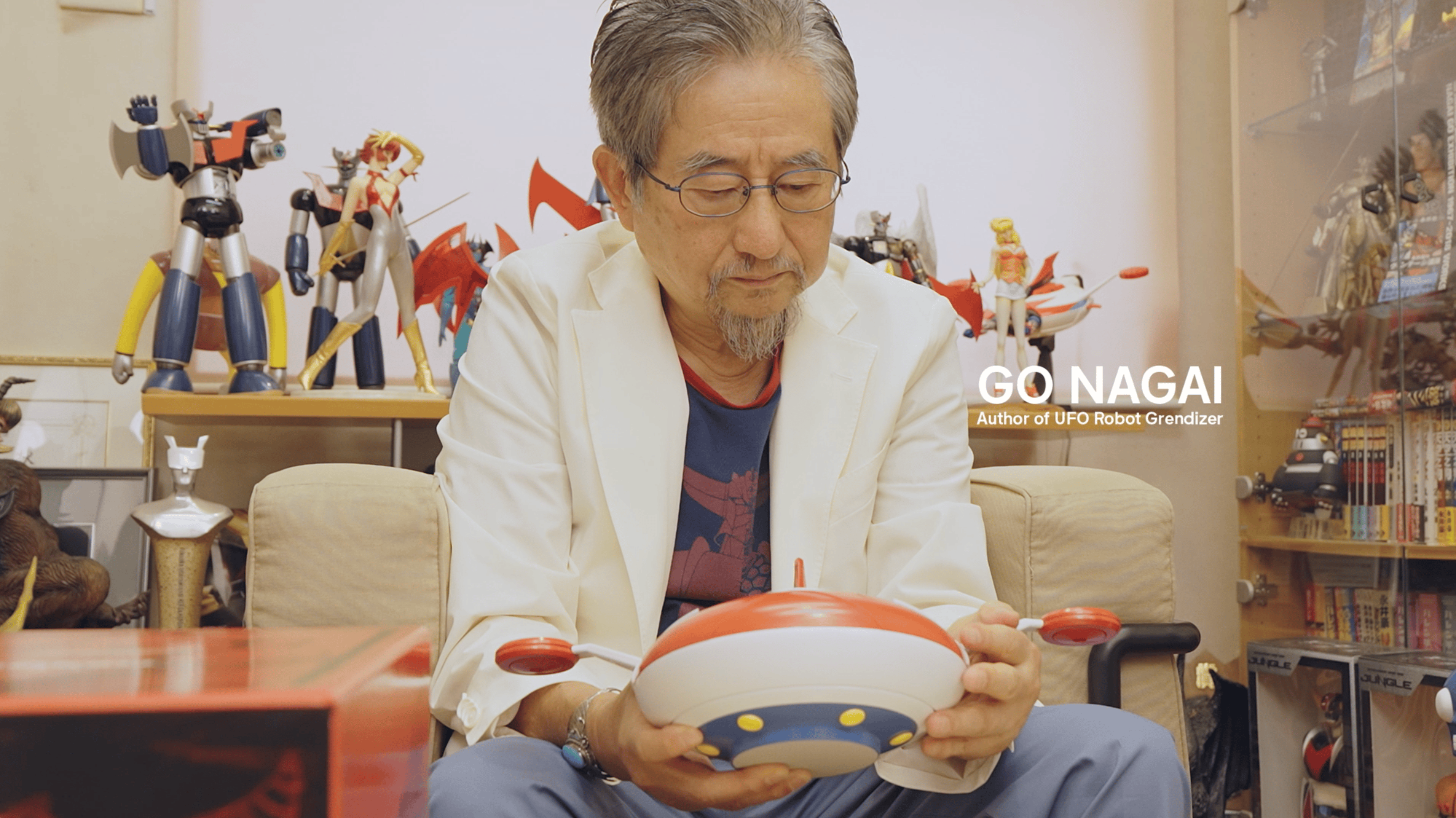 Go Nagai, author of Grendizer, discovers the PRX UFO Robot Grendizer