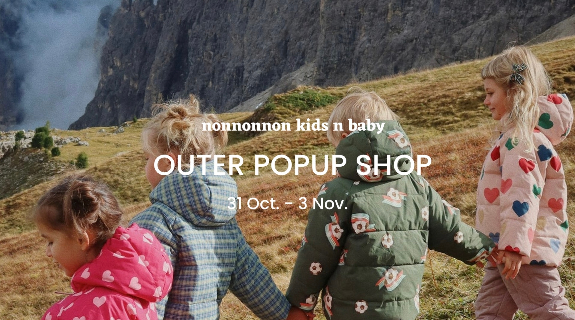 nonnonnon OUTER POPUP SHOP キッズアウターコレクション